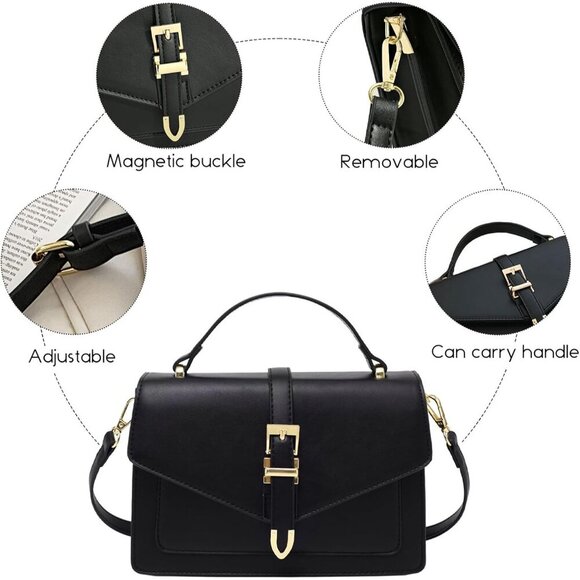 Women Beige Imported Leather Trendy Small Cross Body Evening Shoulder Handbag - Picture 5 of 7